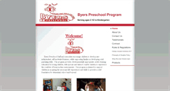 Desktop Screenshot of byerspreschool.com