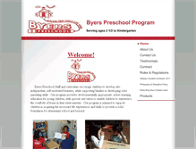 Tablet Screenshot of byerspreschool.com